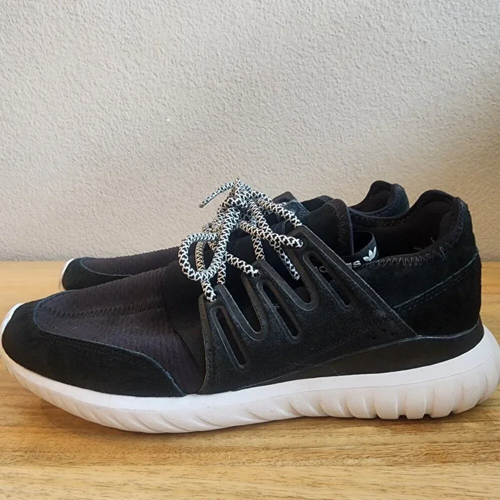 Adidas Original Mens Tubular Radial Trainer Shoes Sneakers BB2401 Black Size 9